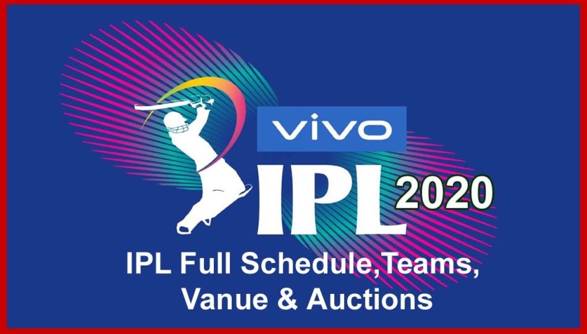 Vivo IPL 2020 Match Fixtures