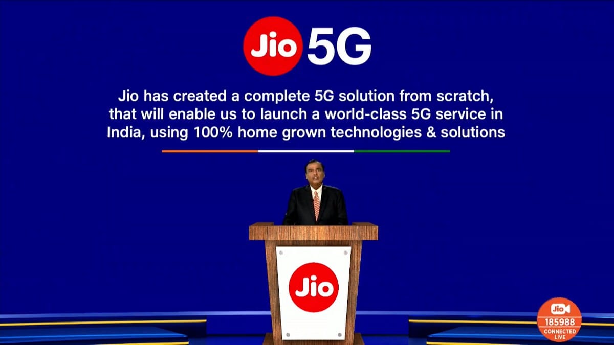 “Made In India” Reliance Jio 5G Solution Announced At AGM 2020 Of RIL