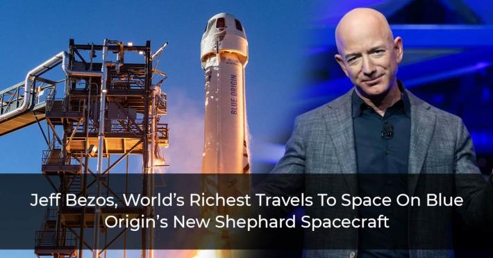 Jeff-Bezos,-World’s-Richest-Travels-To-Space-On-Blue-Origin’s-New-Shephard-Spacecraft