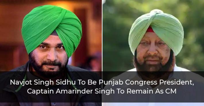 Navjot Singh Sidhu Likely To Be Punjab Congress President, Captain Amarinder Singh To Remain As CM