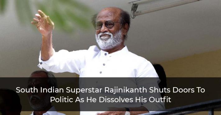 Rajnikanth Dissolves His Outfit, Says No Plans of Entering Politics