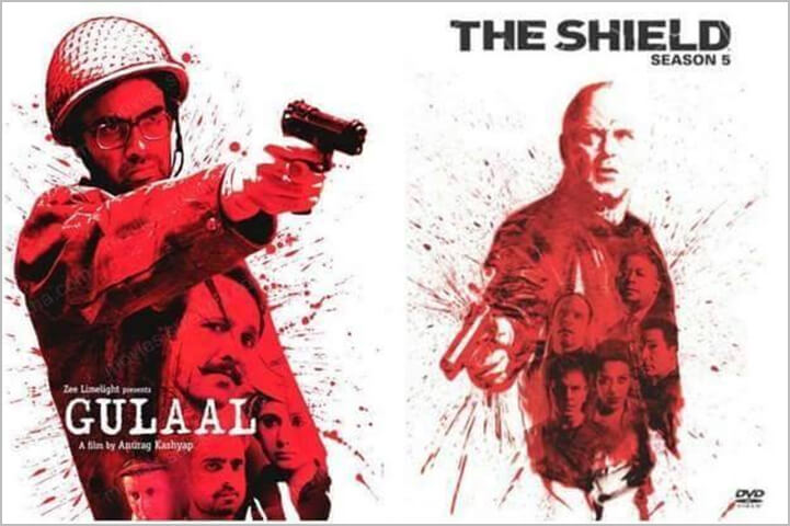 Gulaal/ The Shield-Season-5-Copied Bollywood Movie Posters