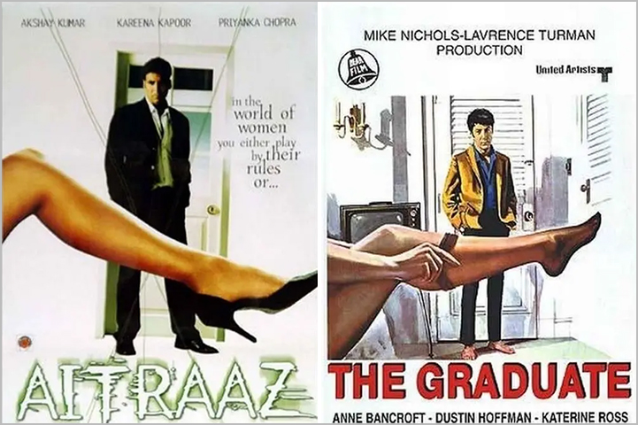 Aitraaz/ The Graduate-Copied Bollywood Movie Posters