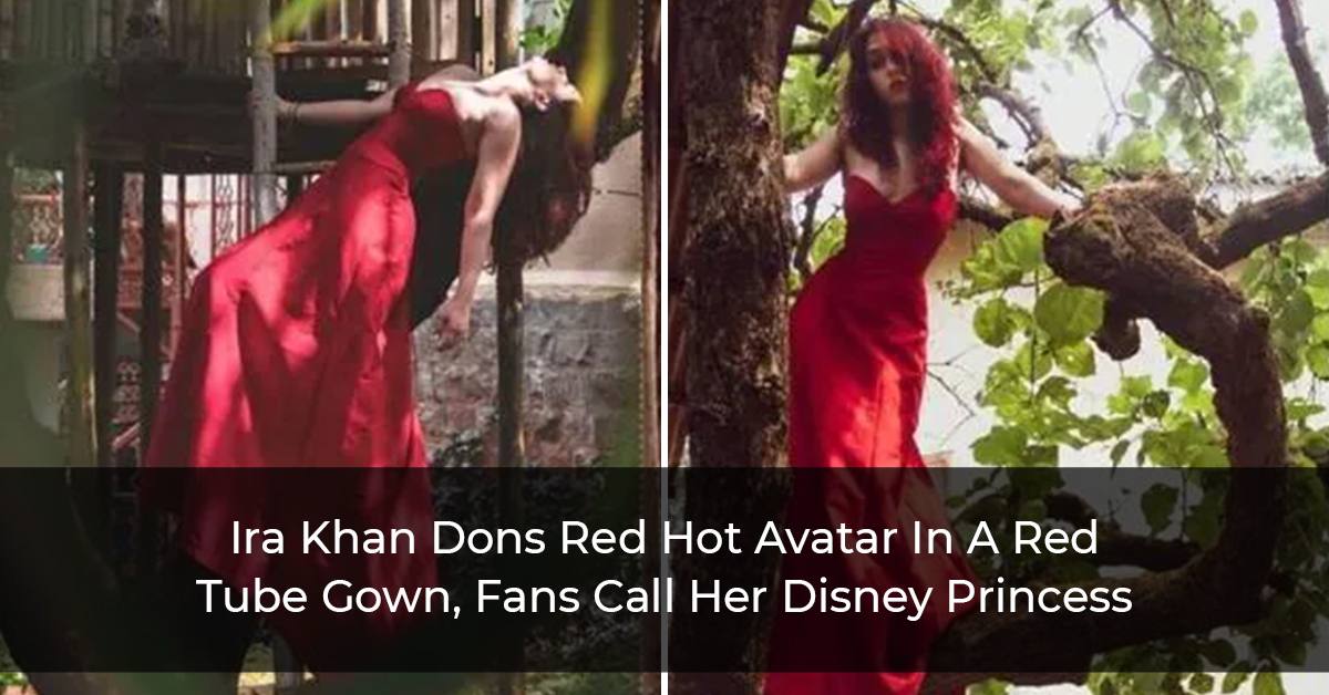 Ira Khan Dons Red Hot Avatar In A Red Tube Gown, Fans Call Her Disney Princess