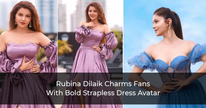 Rubina-Dilaik-Charms-Fans-With-Bold-Strapless-Dress-Avatar
