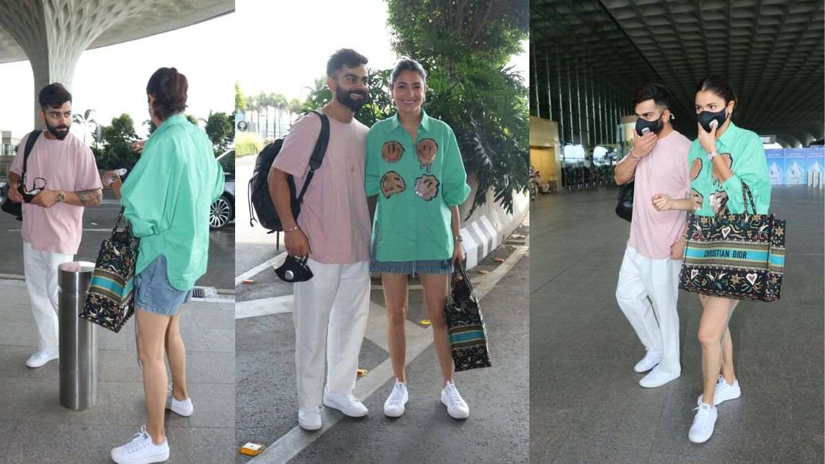 Anushka And Virat Spotted At Mumbai Airport â€œBeautiful Morning Surpriseâ€ Quote Fans