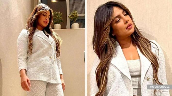 Priyanka Chopra Exudes Boss Lady Vibes Donning A Gorgeous Chikankari Pantsuit