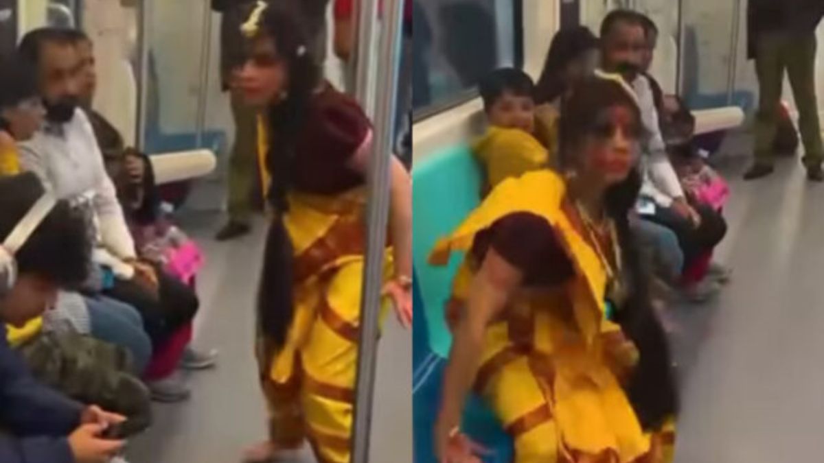 Manjulika From The Movie 'Bhool Bhulaiyaa' Scares People In A Metro