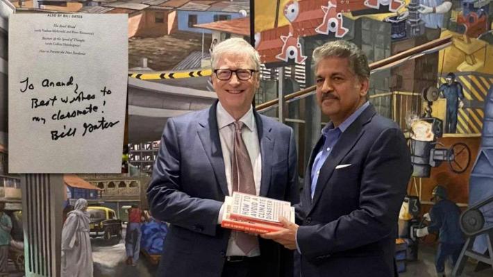 Industrialist Anand Mahindra Meets Classmate Bill Gates Here's What They Discussed
